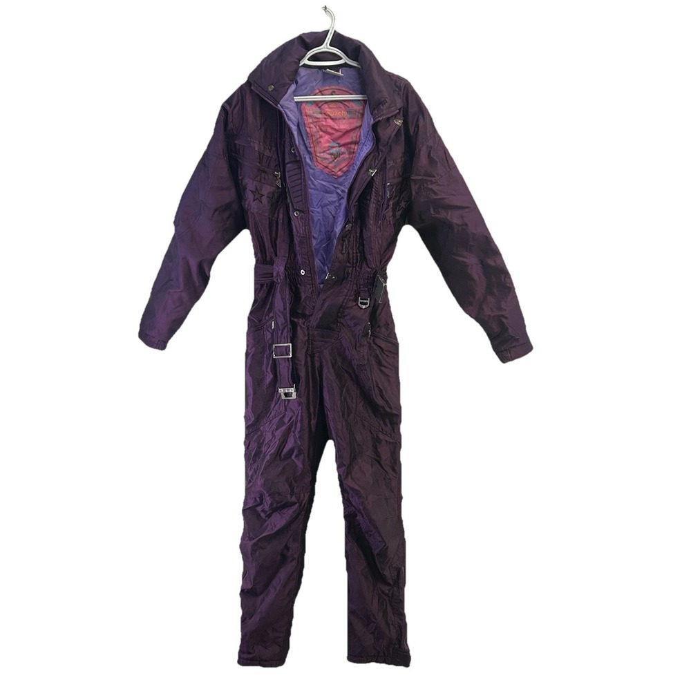Vintage 90s Reusch Metallic Ski Suit One Piece Retro